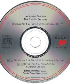 Itzhak Perlman, Daniel Barenboim - Johannes Brahms-2