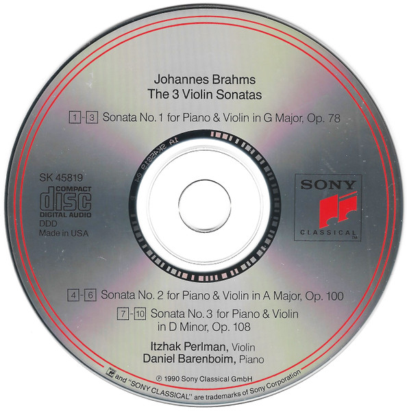 Itzhak Perlman, Daniel Barenboim - Johannes Brahms-2