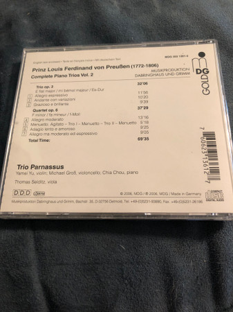 Louis Ferdinand von Preußen, Trio Parnassus-3