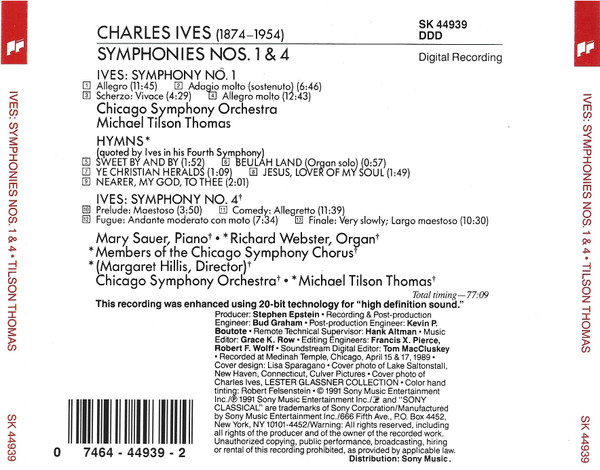 Charles Ives - Chicago Symphony Orchestra & Chicago Symphony Chorus, Michael Tilson Thomas-1