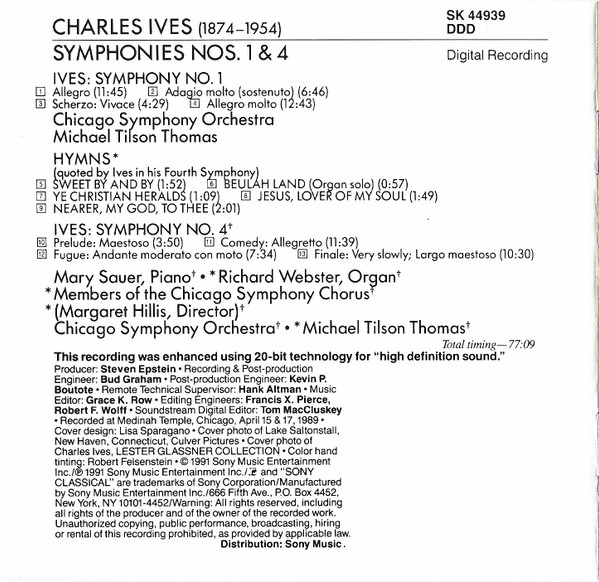 Charles Ives - Chicago Symphony Orchestra & Chicago Symphony Chorus, Michael Tilson Thomas-4
