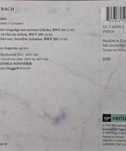 J S Bach* - Nancy Argenta, Ensemble Sonnerie*, Monica Huggett-1