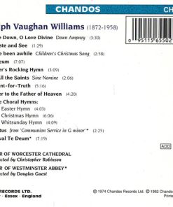 Vaughan Williams*, Choir Of Worcester Cathedral, Choir Of Westminster Abbey*-1