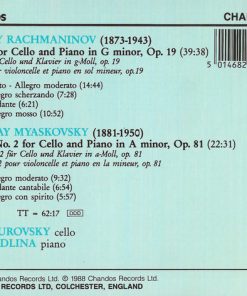 Rachmaninov* / Myaskovsky*, Yuli Turovsky, Luba Edlina-1