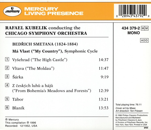 Smetana*, Rafael Kubelik, Chicago Symphony Orchestra-1