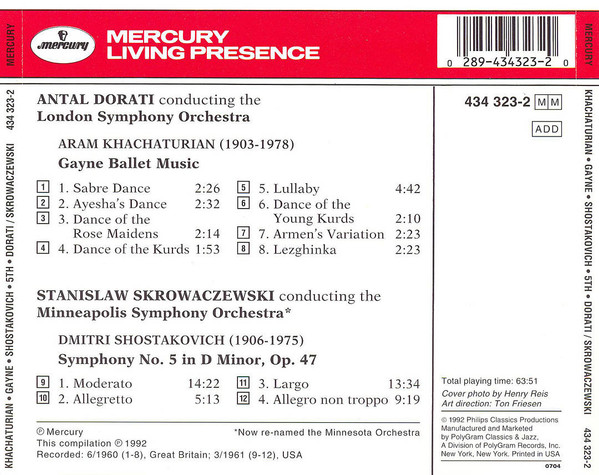 Khachaturian*, Shostakovich*, Dorati*, London Symphony*, Skrowaczewski*, Minneapolis Symphony*-1