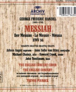 George Frideric Handel* - Arleen Auger · Anne Sofie von Otter · Michael Chance · Howard Crook · John Tomlinson (2) · The English Concert & Choir* · Trevor Pinnock-1