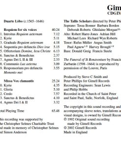 Duarte Lôbo, The Tallis Scholars, Peter Phillips (2)-1