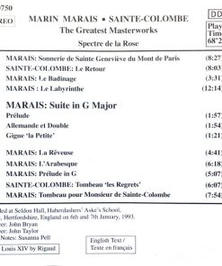 Marin Marais, Sainte-Colombe*, Spectre De La Rose-3