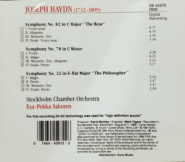 Joseph Haydn - Snyko, Esa-Pekka Salonen-1