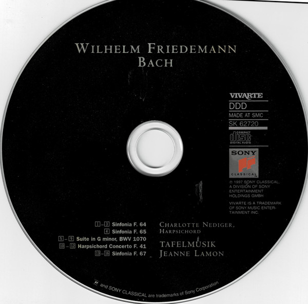 Wilhelm Friedemann Bach, Charlotte Nediger, Tafelmusik*, Jeanne Lamon-2