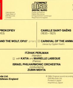 Prokofiev* - Saint-Saëns*, Itzhak Perlman, Katia & Marielle Labèque*, Israel Philharmonic Orchestra, Zubin Mehta-1