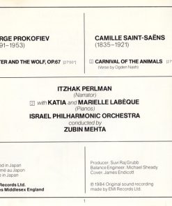 Prokofiev* - Saint-Saëns*, Itzhak Perlman, Katia & Marielle Labèque*, Israel Philharmonic Orchestra, Zubin Mehta-4