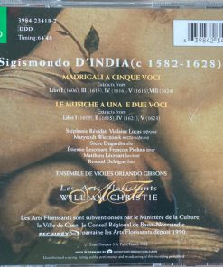 Sigismondo D'India, William Christie, Les Arts Florissants, Stéphanie Révidat, Violaine Lucas, Maryseult Wieczorek, Steve Dugardin, Etienne Lescroart, François Piolino, Renaud Delaigue, Ensemble Orlando Gibbons-1