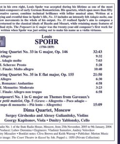Louis Spohr - Dima Quartet, Moscow-1