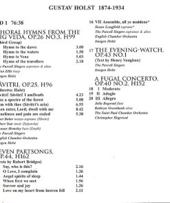 Gustav Holst - Janet Baker, Robert Tear, Thomas Hemsley, Osian Ellis, Imogen Holst, Christopher Hogwood, Sir Adrian Boult, Elgar Howarth, The Purcell Singers, The Grimethorpe Colliery Band, English Chamber Orchestra, London Philharmonic Orchestra, BBC Sym-3