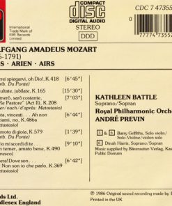 Mozart* - Kathleen Battle, Royal Philharmonic Orchestra / André Previn-1