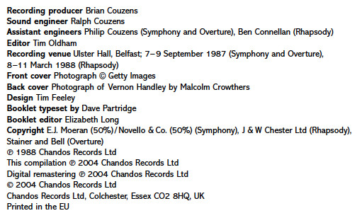 Ernest John Moeran / Margaret Fingerhut • Ulster Orchestra • Vernon Handley-2