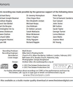 Giovanni Pierluigi da Palestrina, The Sixteen, Harry Christophers-3