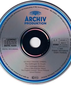 George Frideric Handel* - Choir Of Westminster Abbey*, The English Concert, Trevor Pinnock, Simon Preston-2