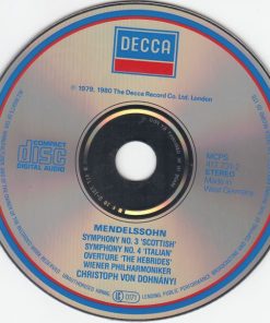 Mendelssohn* : Wiener Philharmoniker, Christoph Von Dohnányi-2