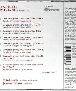 Geminiani* - Tafelmusik*, Jeanne Lamon-1