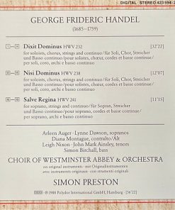 Georg Friedrich Händel, Choir And Orchestra Of Westminster Abbey, Simon Preston-3