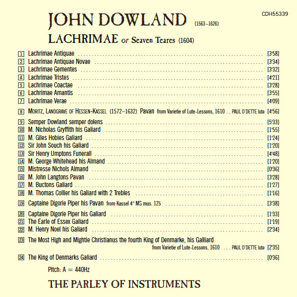 Dowland* ; The Parley Of Instruments-1