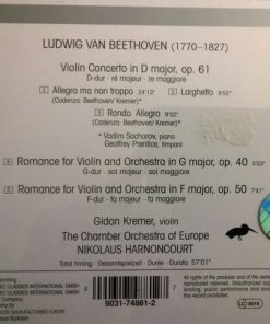 Beethoven*, Gidon Kremer, The Chamber Orchestra Of Europe, Nikolaus Harnoncourt-2