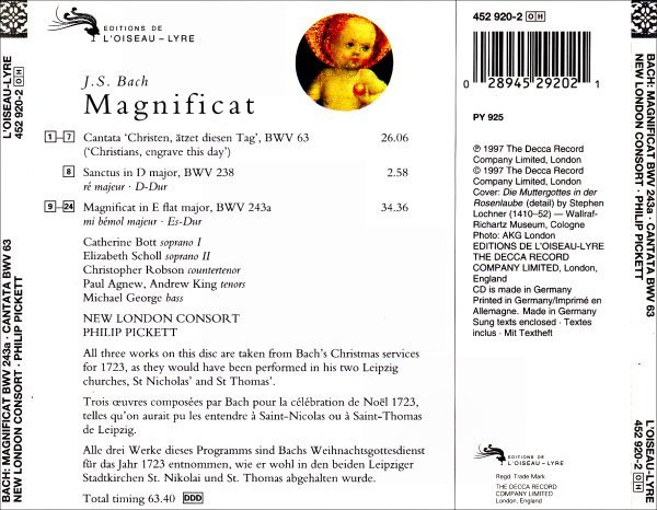 Johann Sebastian Bach - New London Consort, Philip Pickett-1