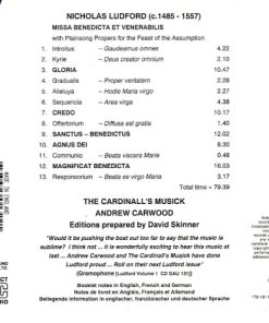 Nicholas Ludford - The Cardinall's Musick, Andrew Carwood • David Skinner (4)-1