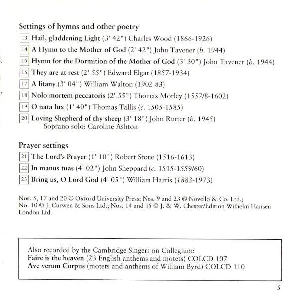 The Cambridge Singers Directed By John Rutter-3