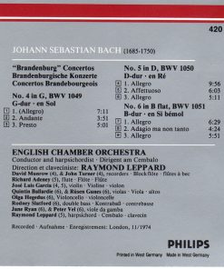 Bach* - English Chamber Orchestra, Raymond Leppard-1