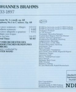 Brahms*, Günter Wand, Sinfonieorchester Des Norddeutschen Rundfunks*-1
