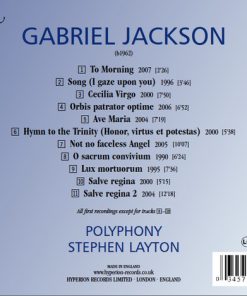 Gabriel Jackson (2), Polyphony, Stephen Layton-1