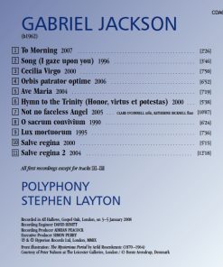 Gabriel Jackson (2), Polyphony, Stephen Layton-2