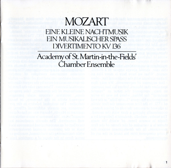 Mozart*, Academy Of St. Martin-in-the-Fields' Chamber Ensemble*-4