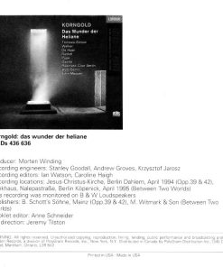 Erich Wolfgang Korngold - Deutsches Symphonie-Orchester Berlin, Rundfunk-Sinfonieorchester Berlin, John Mauceri-1