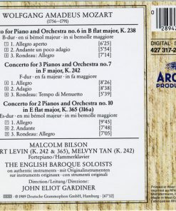 Wolfgang Amadeus Mozart – Malcolm Bilson, Robert Levin, Melvyn Tan / The English Baroque Soloists, John Eliot Gardiner-1