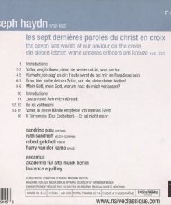 Accentus*, Akademie Für Alte Musik Berlin, Sandrine Piau, Ruth Sandhoff, Robert Getchell, Harry Van Der Kamp, Laurence Equilbey, Haydn*-1