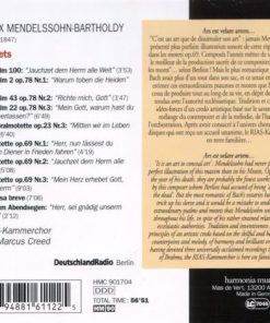 Mendelssohn* / RIAS-Kammerchor, Marcus Creed-1