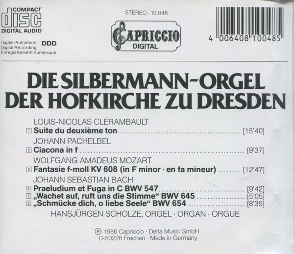 Bach*, Pachelbel*, Clérambault*, Mozart*, Hansjürgen Scholze-1