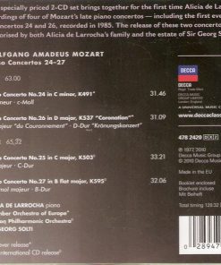 Mozart*, Alicia De Larrocha, Sir Georg Solti*, Chamber Orchestra Of Europe*, London Philharmonic Orchestra-3