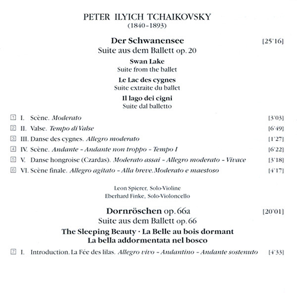 Tschaikowsky* - Berliner Philharmoniker · Mstislav Rostropovich-4