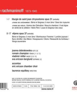 Rachmaninoff* – Accentus* _ Eric Ericson Chamber Choir*, Laurence Equilbey-1