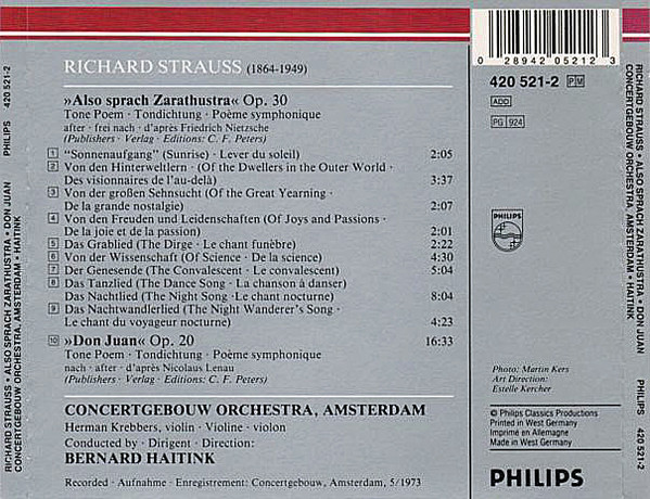 Richard Strauss - Bernard Haitink, Concertgebouw Orchestra, Amsterdam*-1