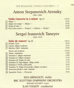 Anton Stepanovich Arensky / Sergey Ivanovich Taneyev, Ilya Gringolts, BBC Scottish Symphony Orchestra, Ilan Volkov-4