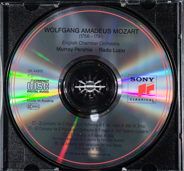 Mozart* / English Chamber Orchestra, Murray Perahia, Radu Lupu-2