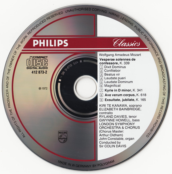 Mozart* — Kiri Te Kanawa — London Symphony Orchestra & Chorus*, Sir Colin Davis-2