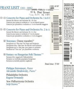 Liszt*, Alexander Brailowsky, Philippe Entremont, Eugene Ormandy, Seiji Ozawa-1